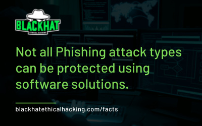 Not all Phishing attack types can be protected using software solutions