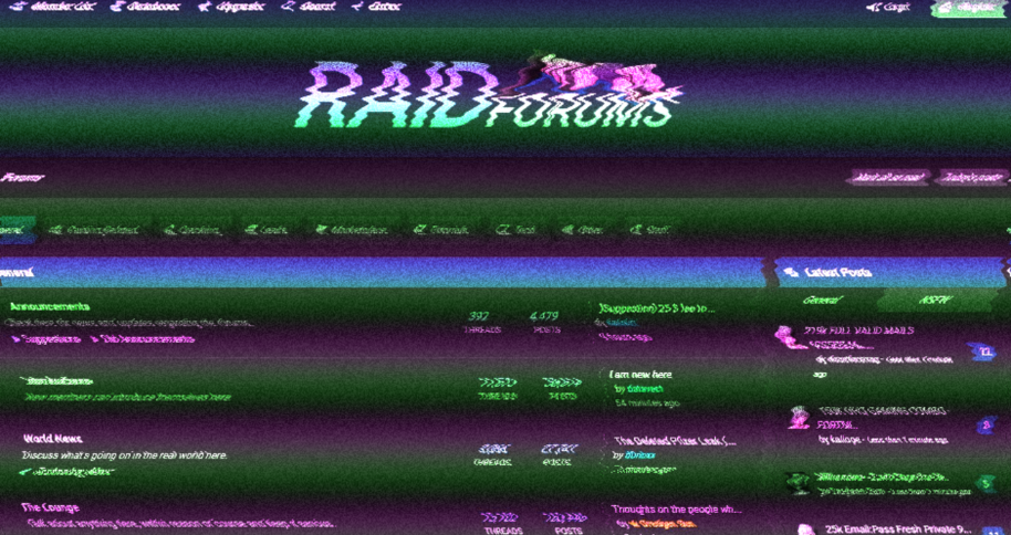 Exposed Forum Reveals RaidForums Database: 478K Members' Details Leaked