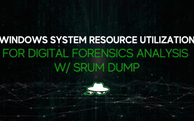 Unlocking Windows System Resource Utilization for Digital Forensics Analysis with SRUM Dump
