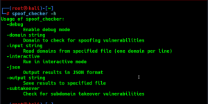 Recon Tool: spoof_checker