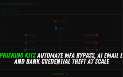 New Phishing Kits Automate MFA Bypass, AI Email Lures, and Bank Credential Theft at Scale