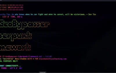 Offensive Security Tool: CF GeoBypasser Cyberpunk Framework