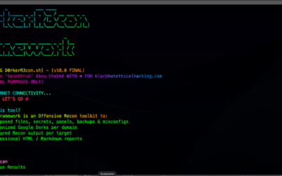 Offensive Security Tool: D0rkerR3con Framework