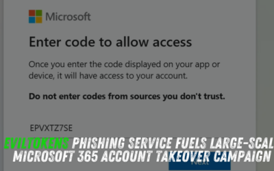 EvilTokens Phishing Service Fuels Large-Scale Microsoft 365 Account Takeover Campaign